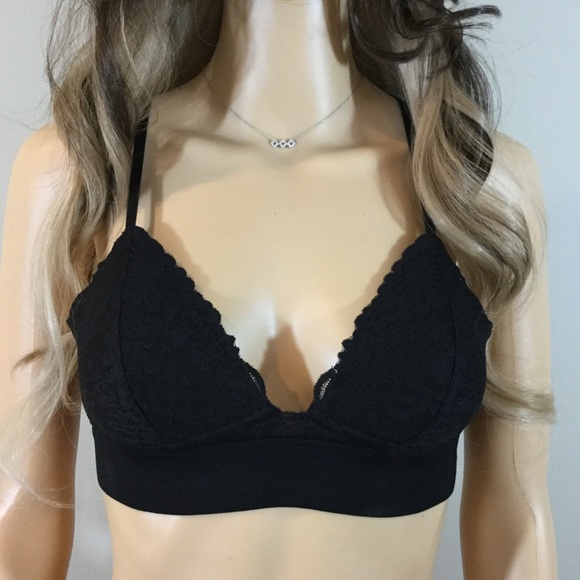 PINK Victoria's Secret Other - Victoria’s Secret Pink Light Lined Black Lace Bra
